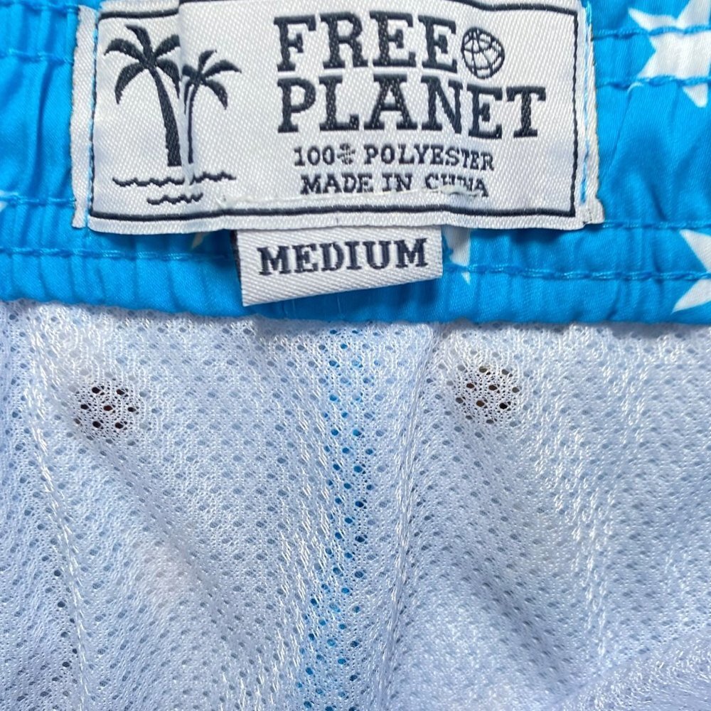 Free Planet Mens Swimming Trunks Size Medium Swim Shorts Rainbow Pride LGBTQ New - Picture 10 of 11
